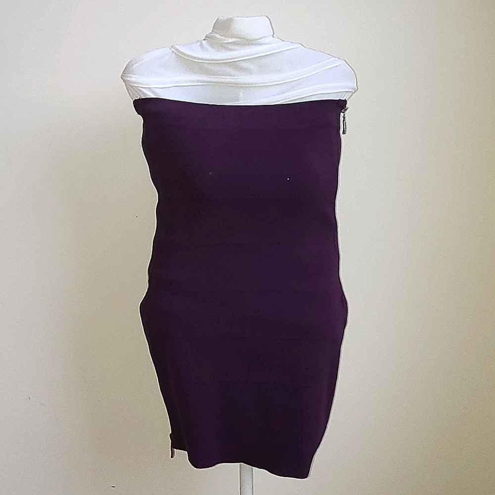 Plum Bandage Mini Dress/Pencil Skirt